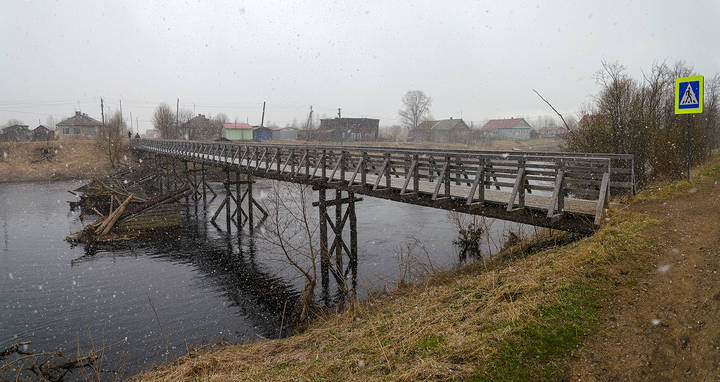 Весенний снег