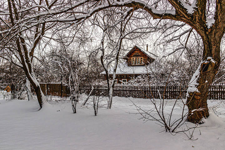 После сильного снегопада...