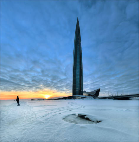 январский закат 