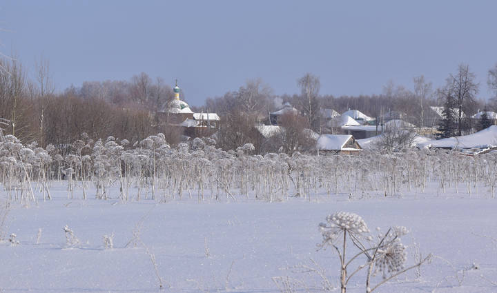 Зима в деревне