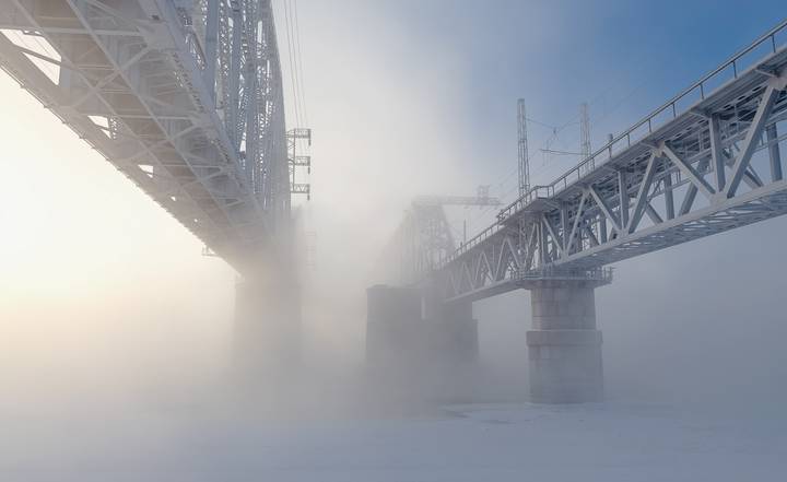 Мост в тумане