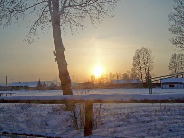Зимний закат 