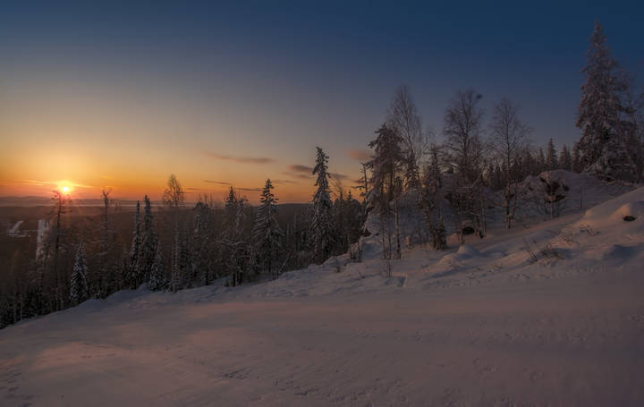 Рассвет в горах