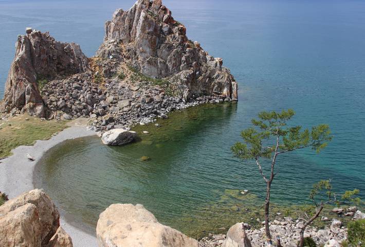 у скалы Шаманка