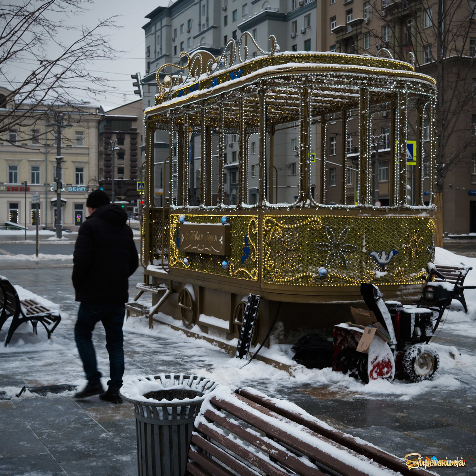 Зимний трамвайчик