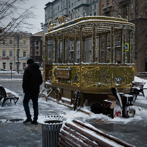 Зимний трамвайчик