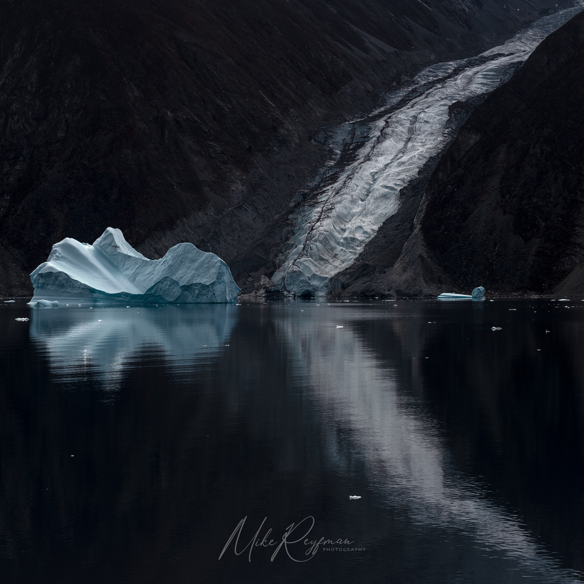 Ice Studies ##1-6. Scoresby Sund, Greenland