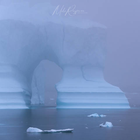 Ice Studies ##7-12. Scoresby Sund, Greenland