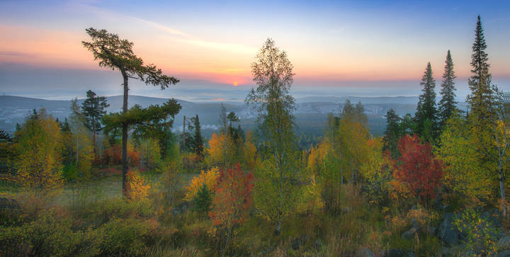 Панорама рассвета