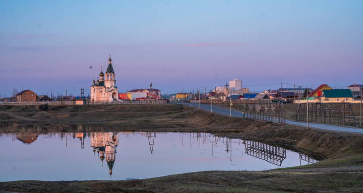 Нежные краски майского вечера