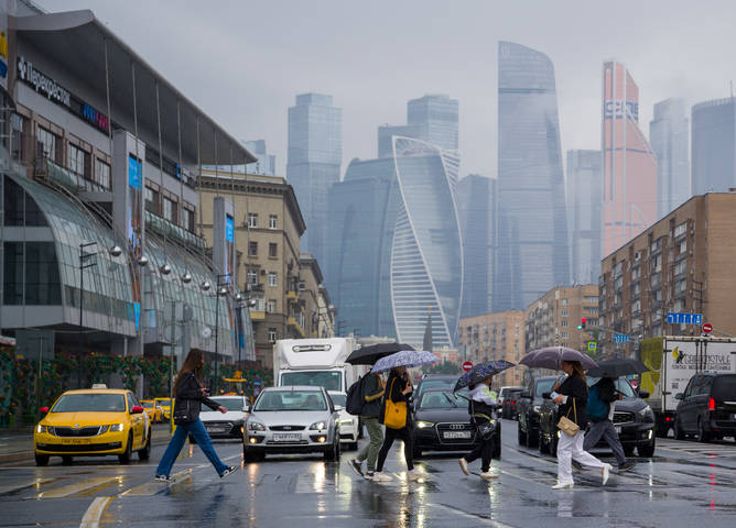 Дождливое утро на Большой Дорогомиловской 2