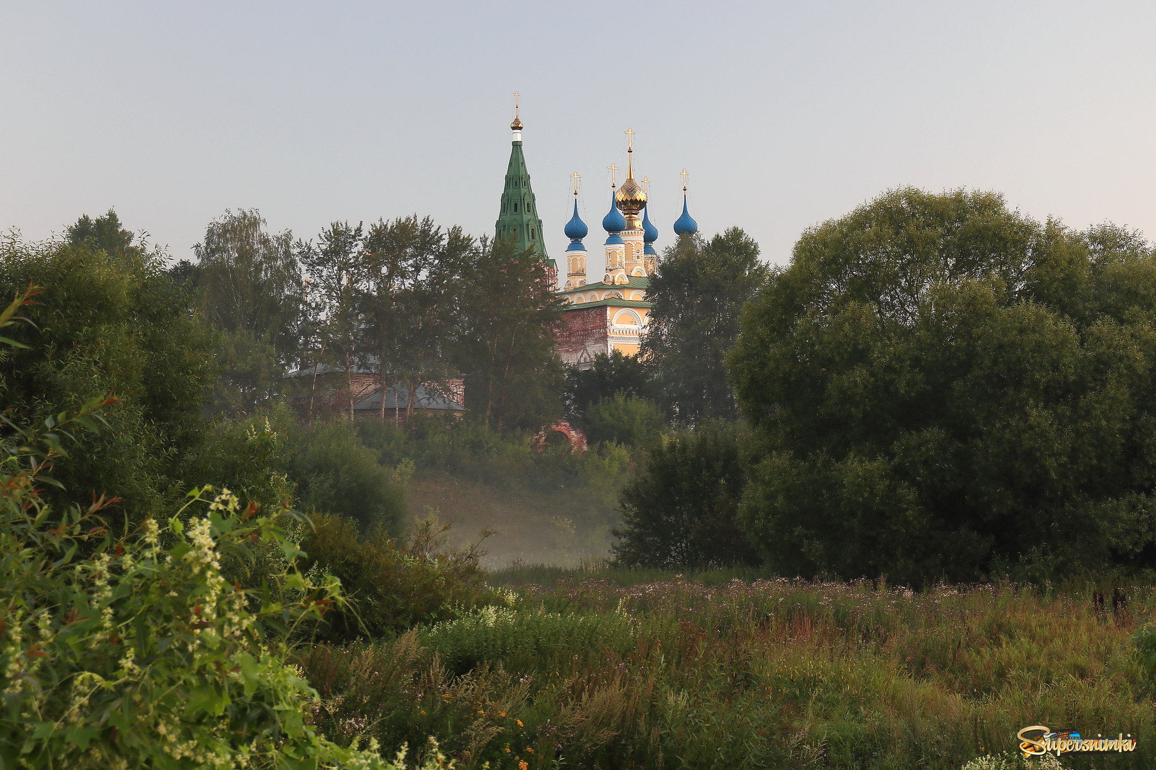 Горицы, Ивановская область, ранним утром.