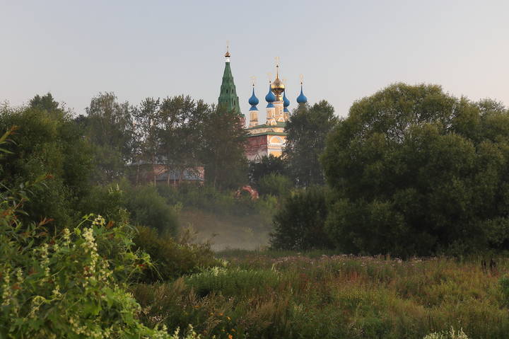 Горицы, Ивановская область, ранним утром.