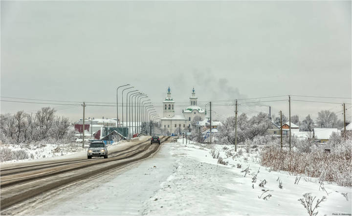 Въезд в город Ишим.