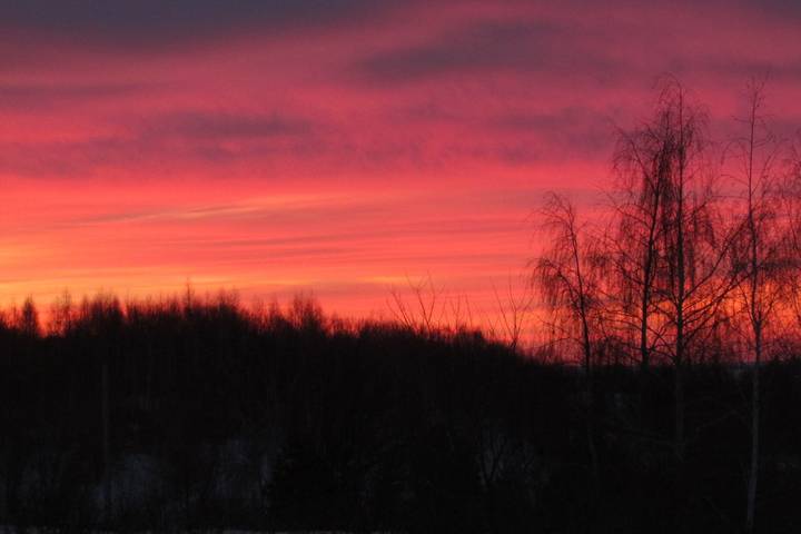 Зима. Восход