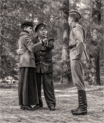 "Обучение новобранца". Из серии "ХХ-й век начинается".