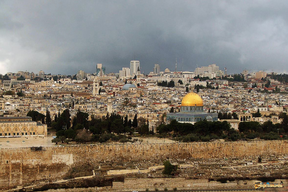 Иерусалим в дождливую погоду