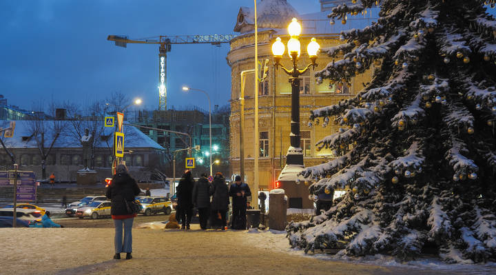 вечер вгороде