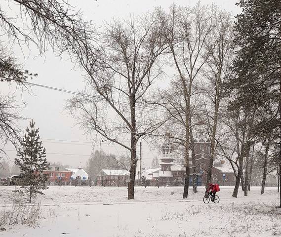 Снежно .