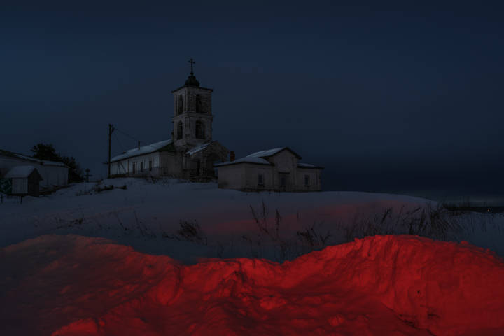 Зимняя ночь в Горицах