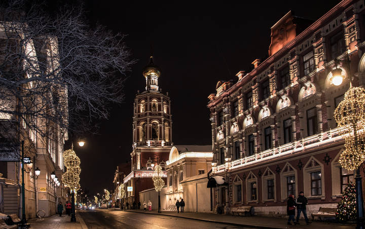Москва новогодняя.
