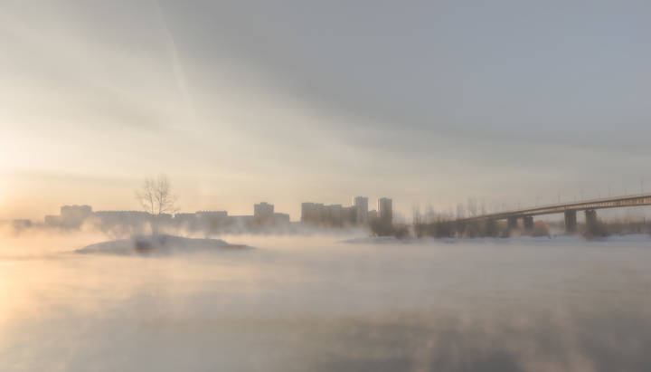 Утро большого города.