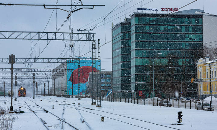 Зима на железной дороге
