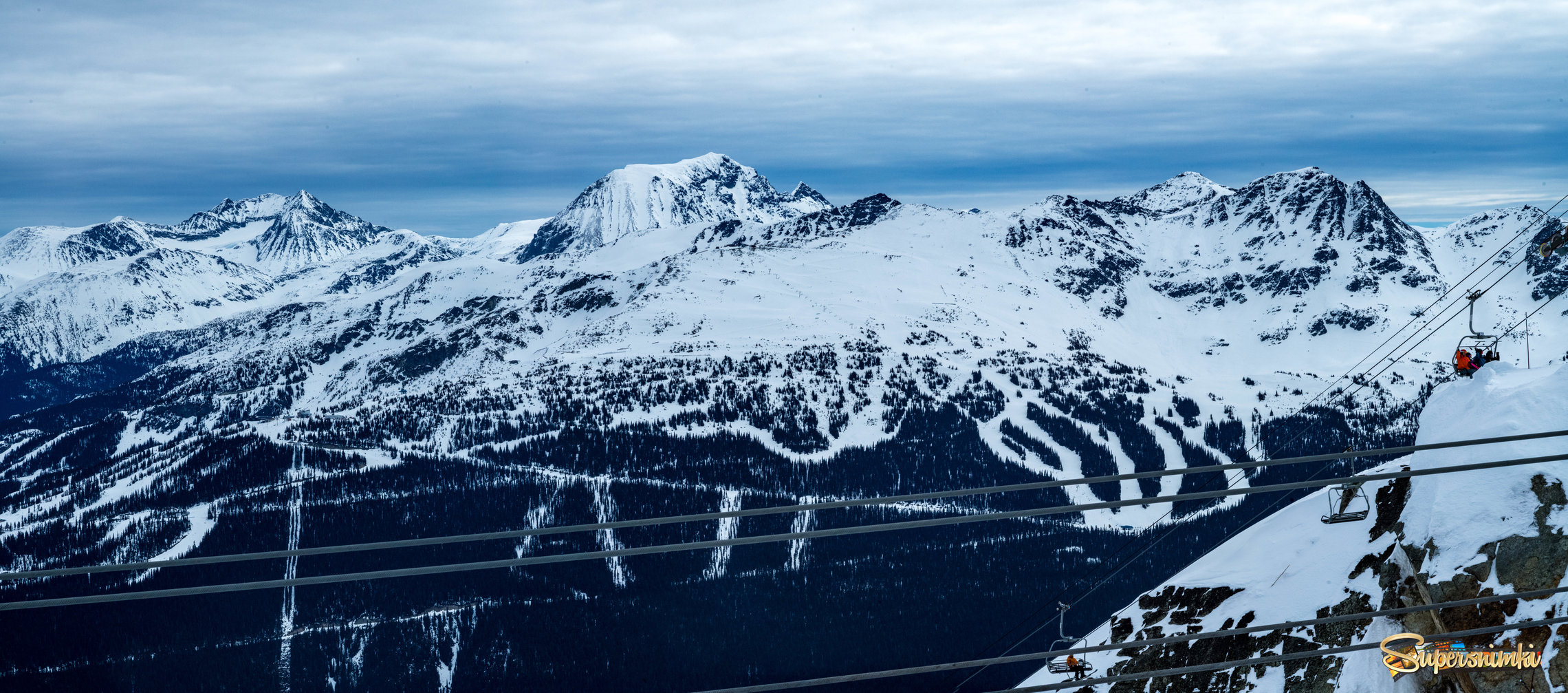 View of Backcomb Mountain from Whistler Mountaintop.