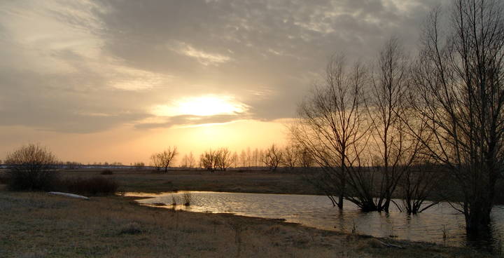 Весенний закат.