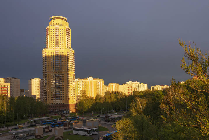 Москва. Ховрино. Закат.