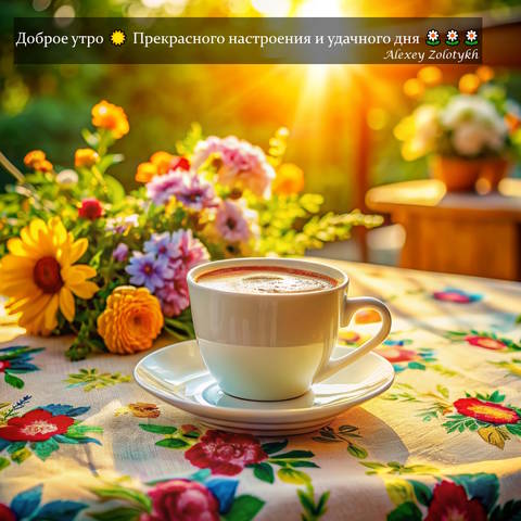 Доброе утро ☀️ Прекрасного настроения и удачного дня 🌼🌼🌼