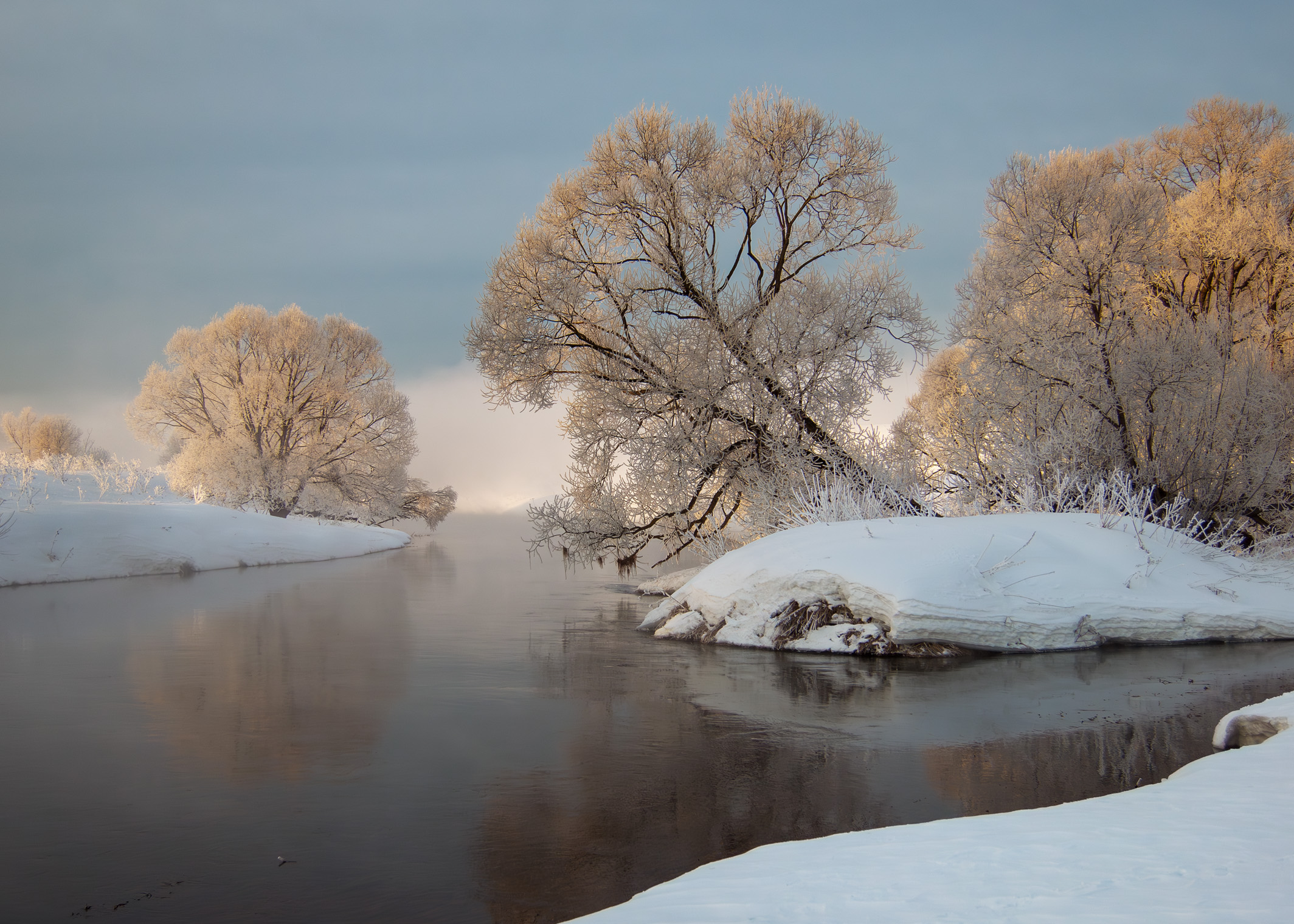 Морозное утро на Истре