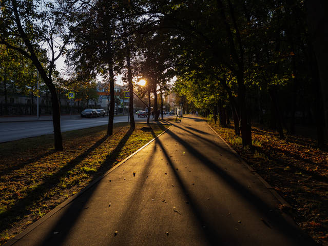 Закат.