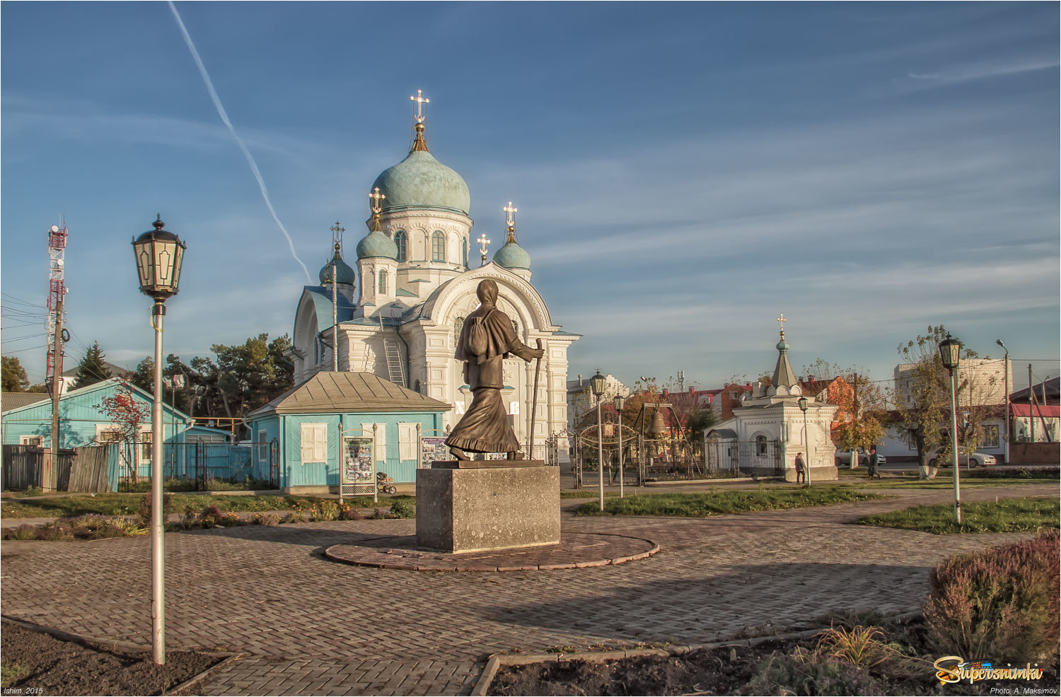 Вид на храм во имя святителя Николая Чудотворца.