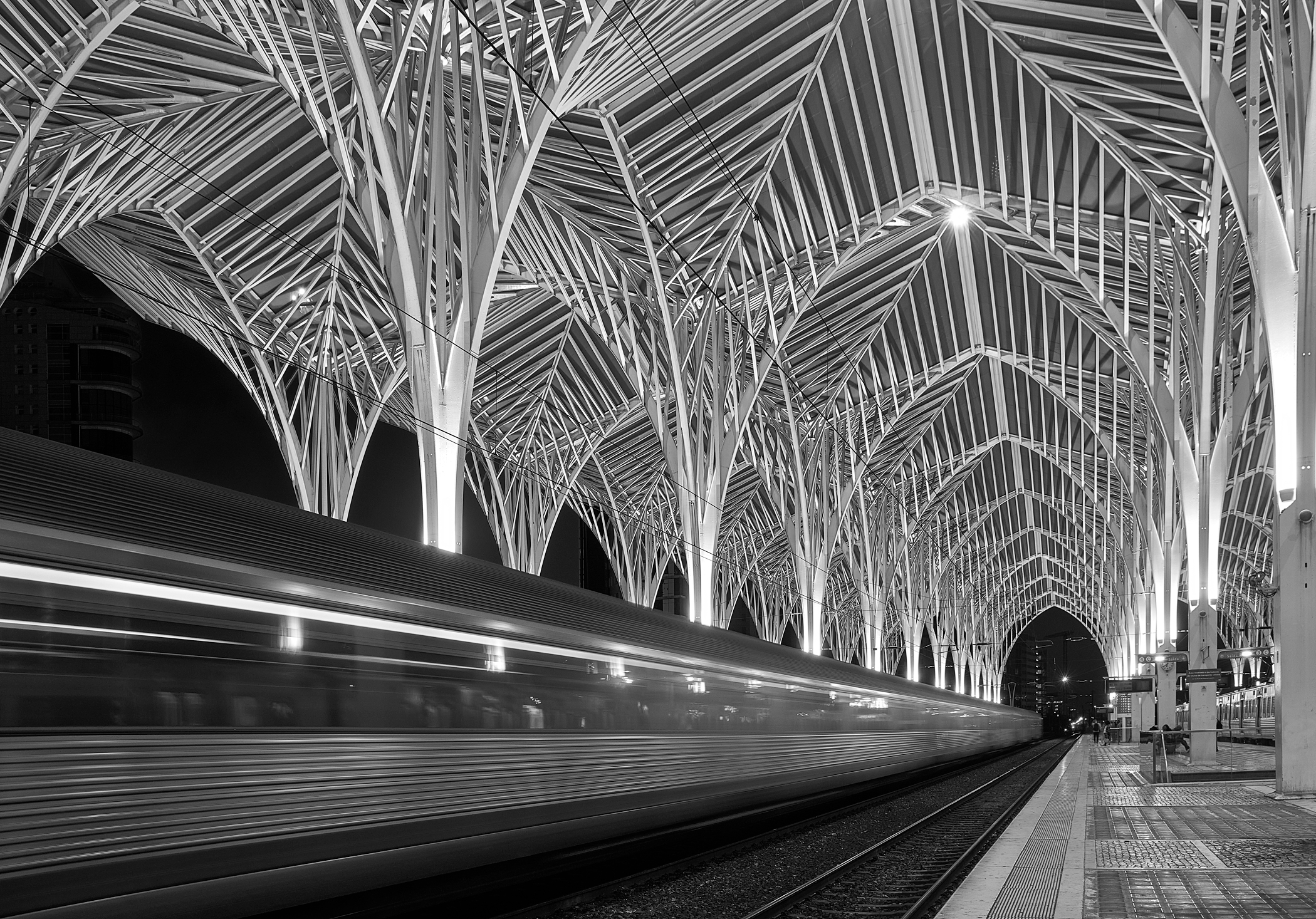 Oriente Railway Station in Lisbon