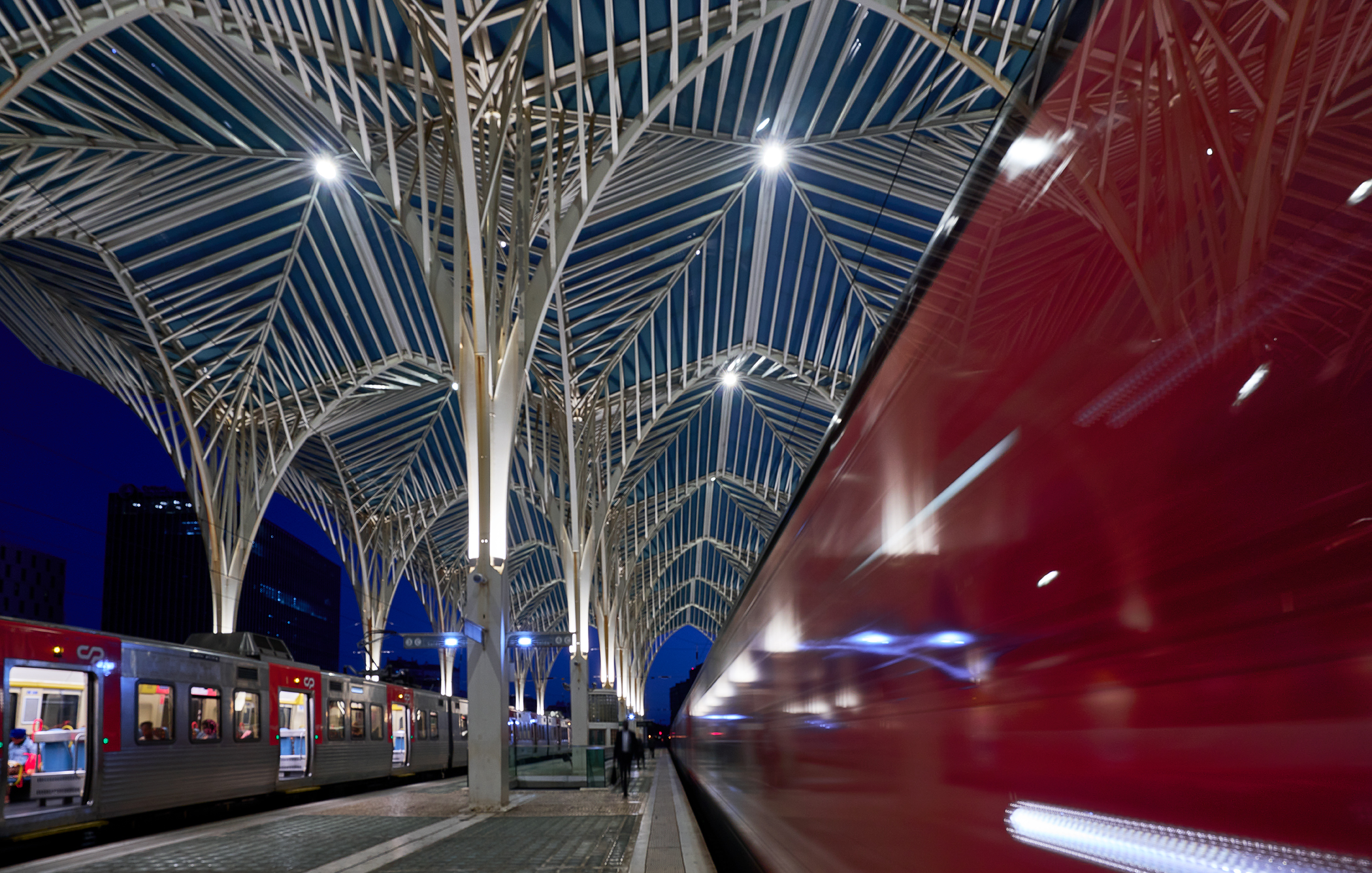 Oriente Railway Station in Lisbon