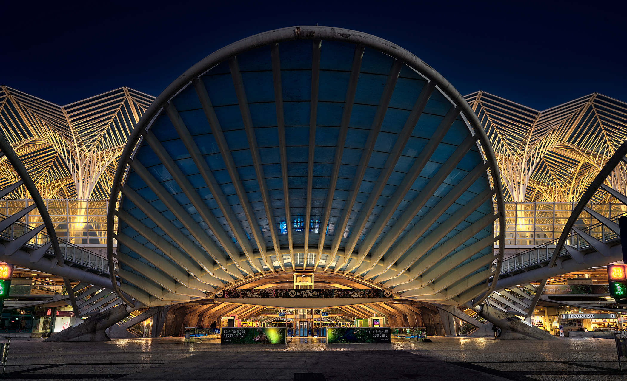 Oriente Railway Station in Lisbon