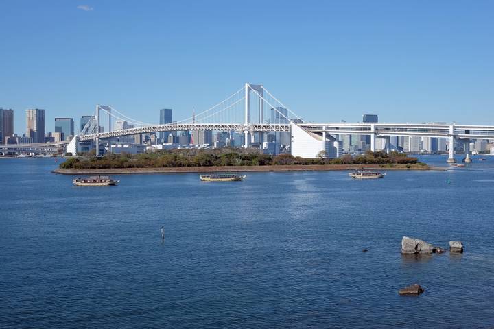 Токио Rainbow Bridge Радужный мост 