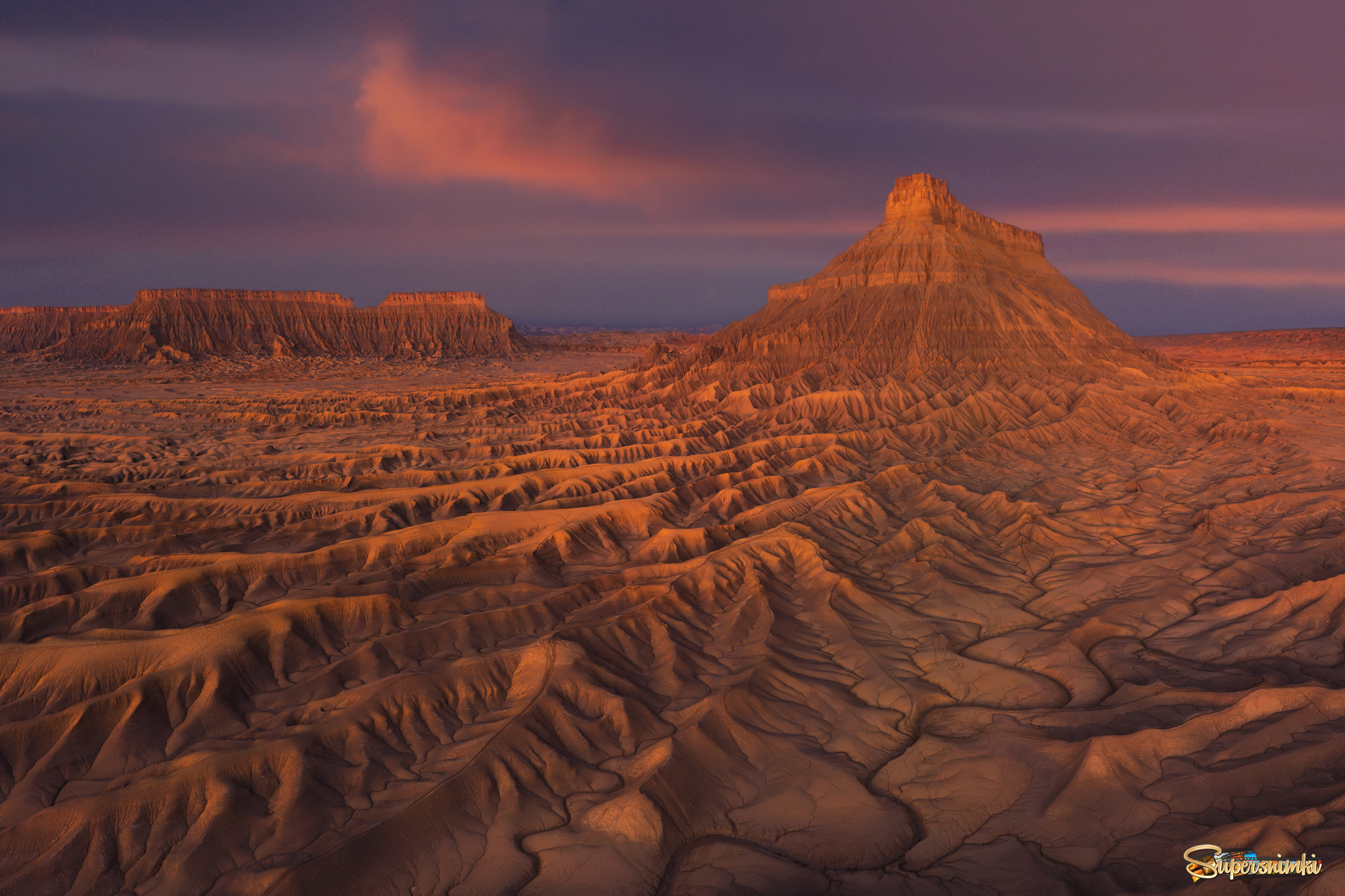 Factory Butte badlands