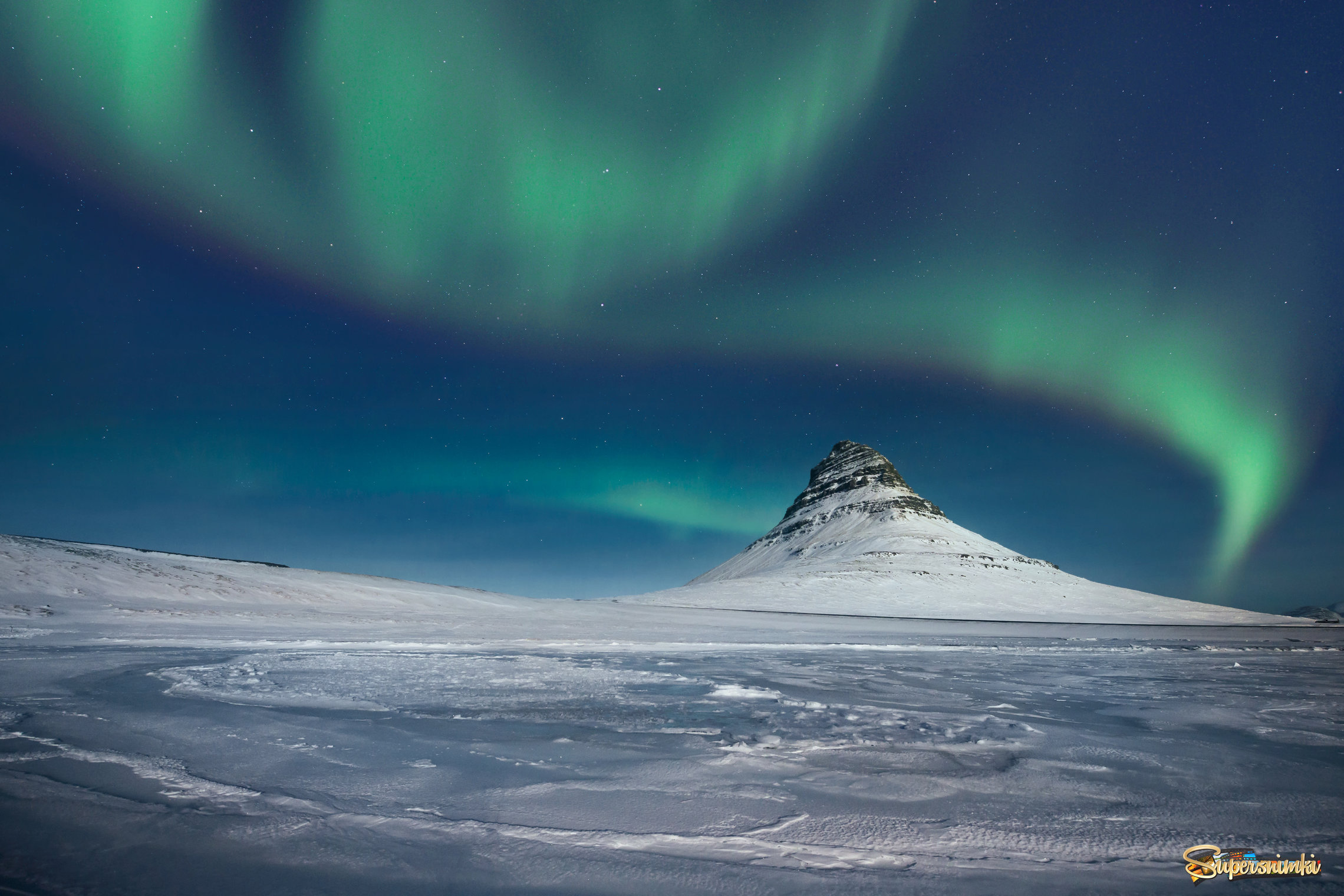 Church Mountain and Northern Lights.