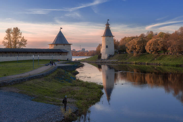 Вечер... На слиянии рек...
