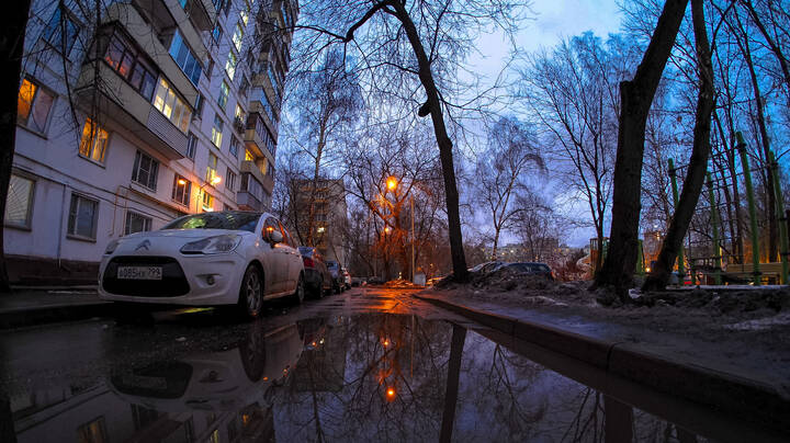 Город в Январе