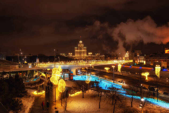 Цвет Московской зимы