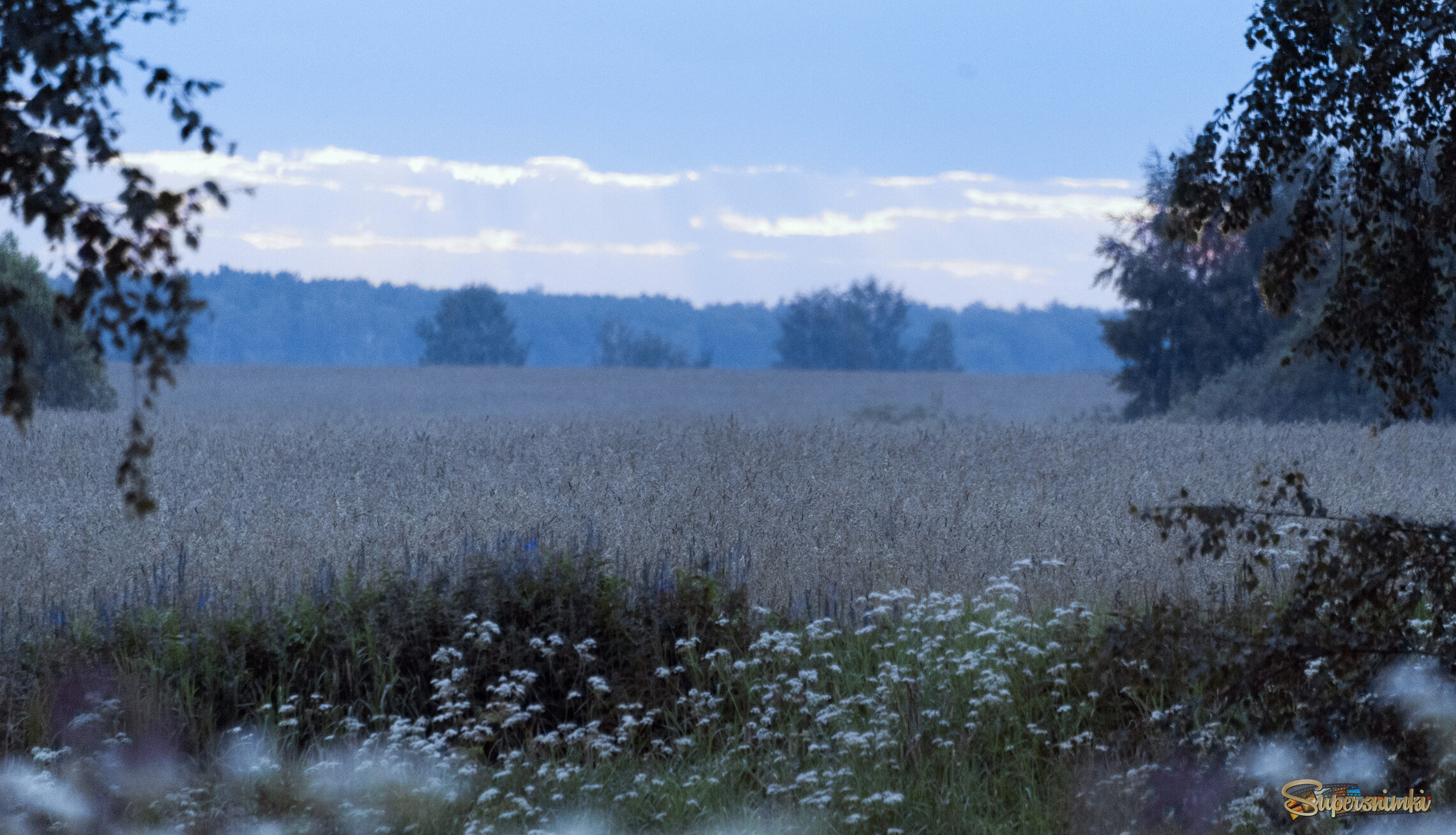 На рассвете.