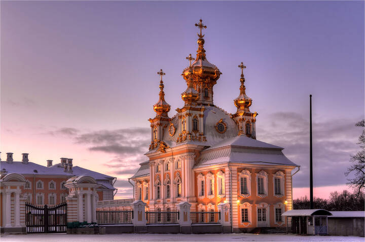 Закат в Петергофе