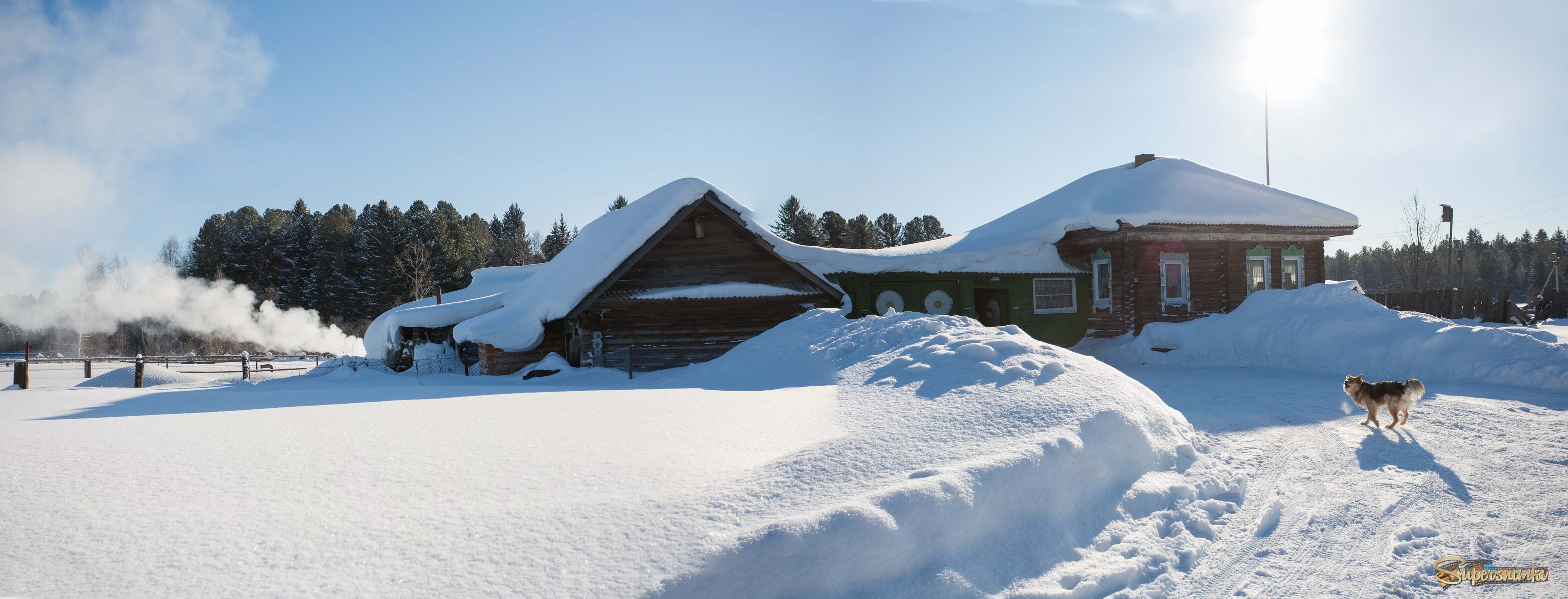 Зимний день в деревне