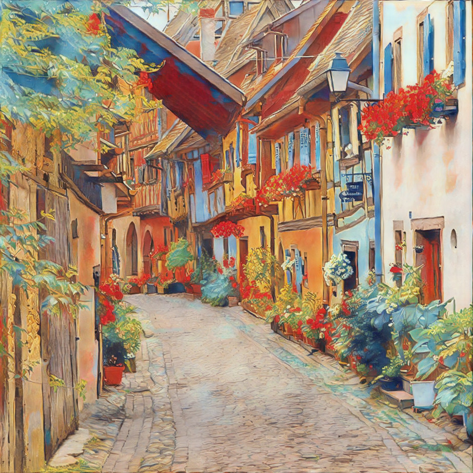 Узкие улочки.