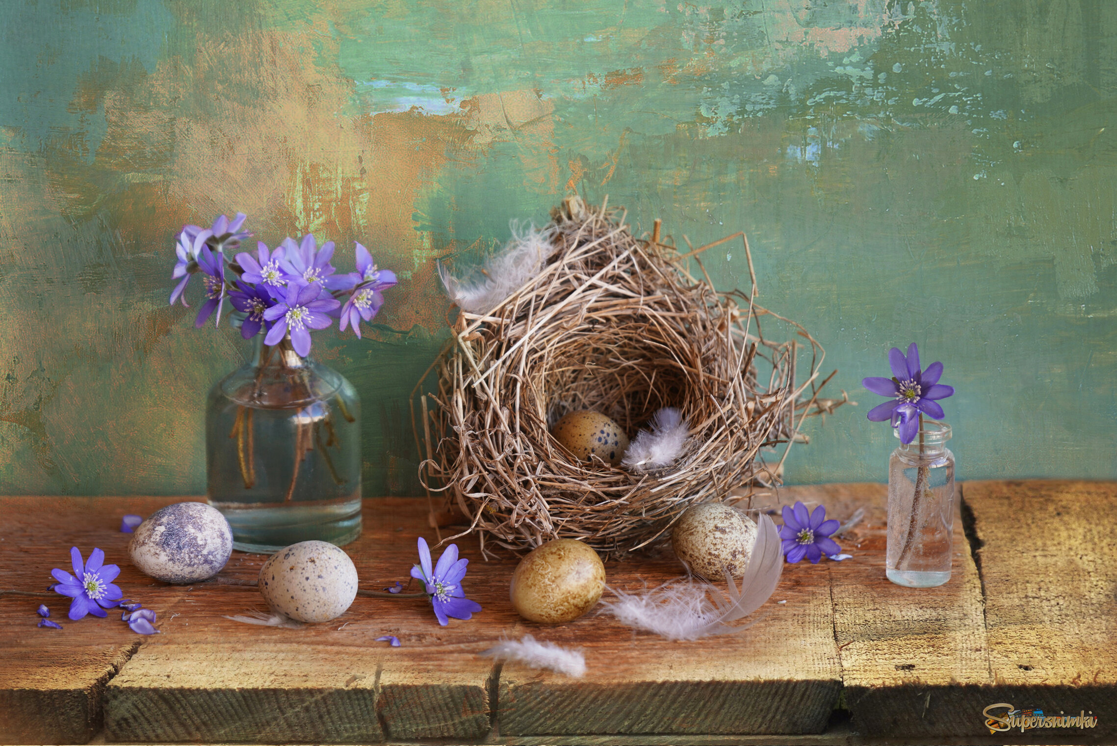 С перепелиными яичками