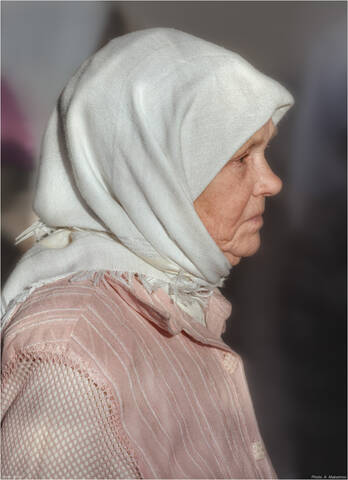 Портрет старушки.