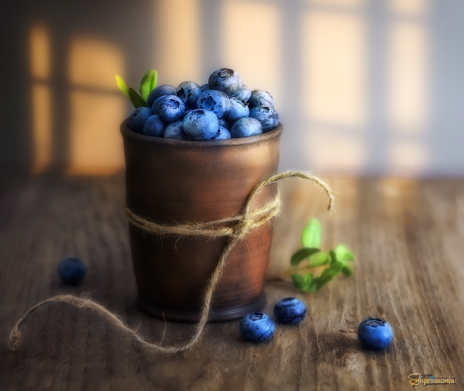 с голубикой